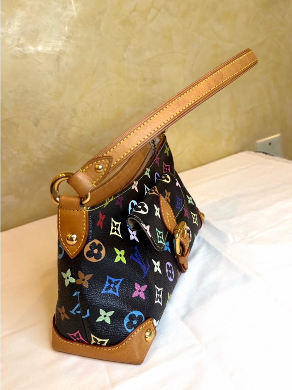 Louis Vuitton Multicolor Monogram Eliza Black Canvas Shoulder Bag - Picture 15 of 17